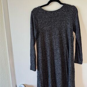 Old Navy Heather Gray Long Sleeve Dress